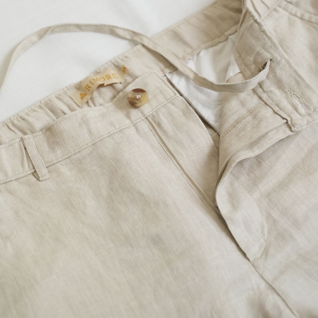 100% Premium Linen Chinos - Men