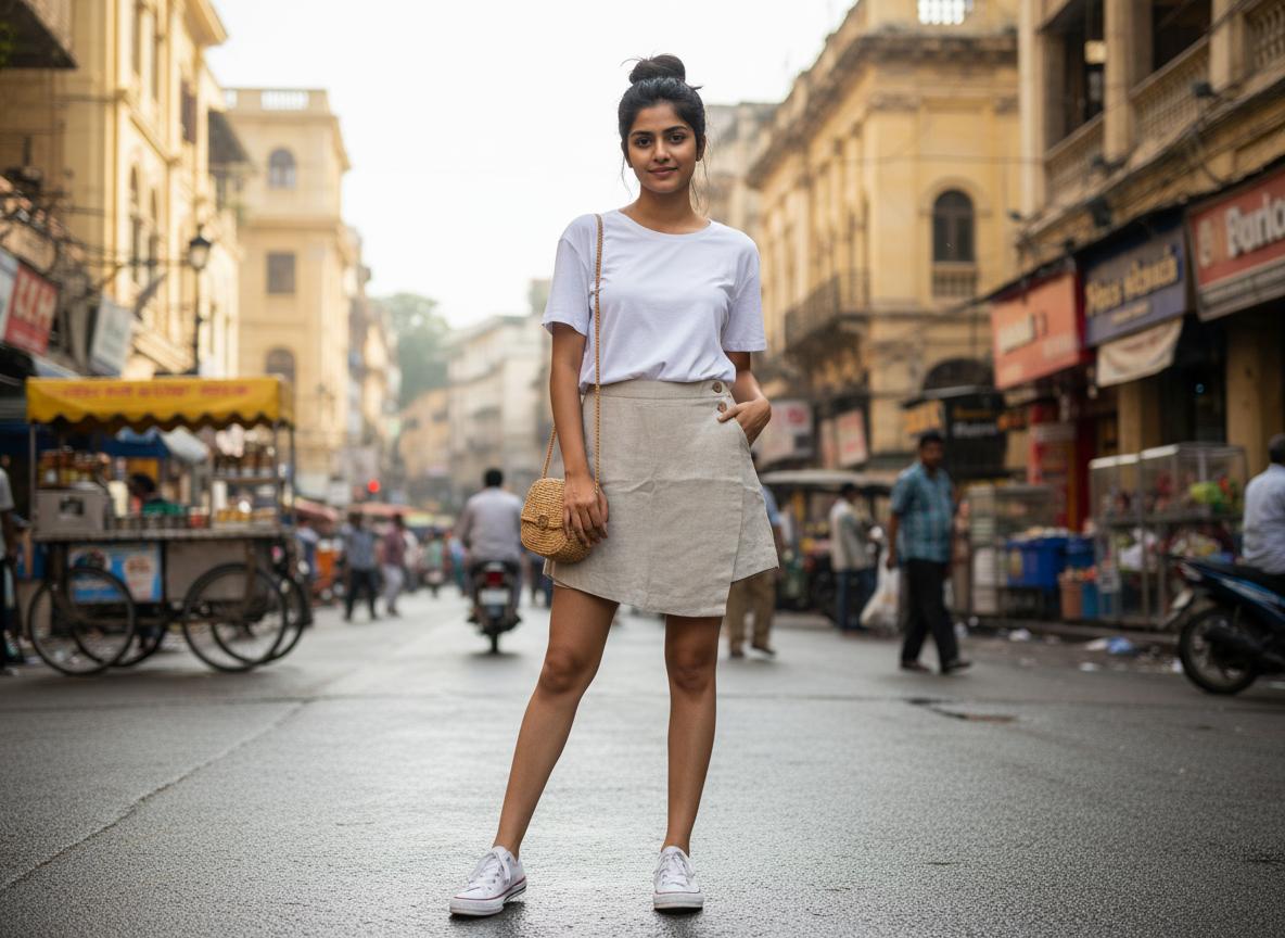 100_Premium_Linen_Skorts_Olive