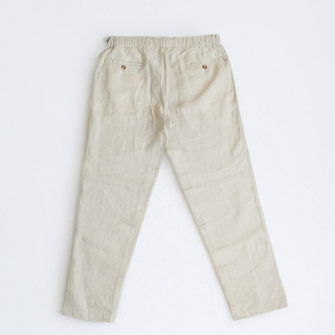 Office Chinos for Men - 100% Premium Linen - Beige