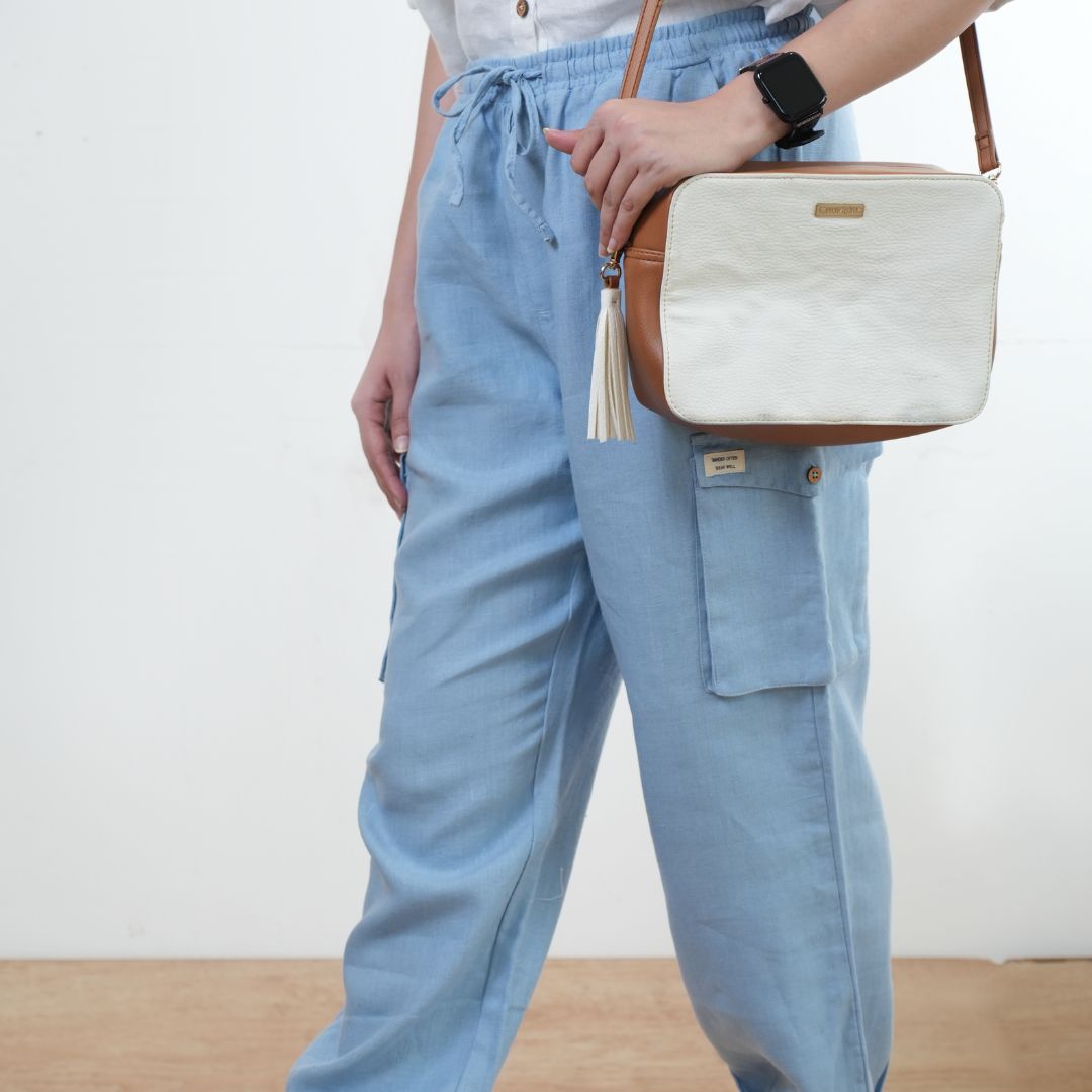 100% Premium Linen Joggers For Women