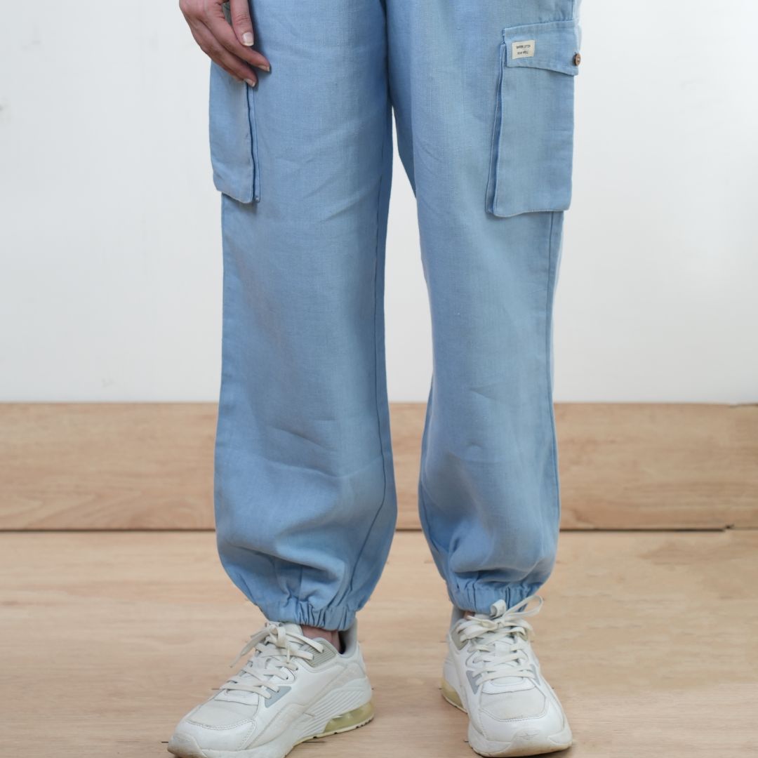 100% Premium Linen Joggers For Women