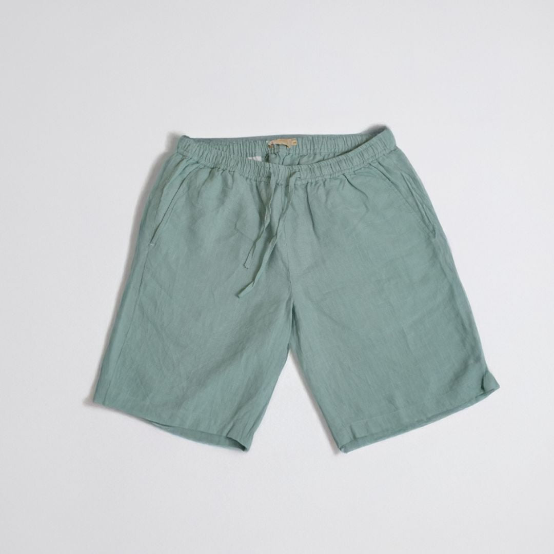 Linen Shorts for Men - Sage