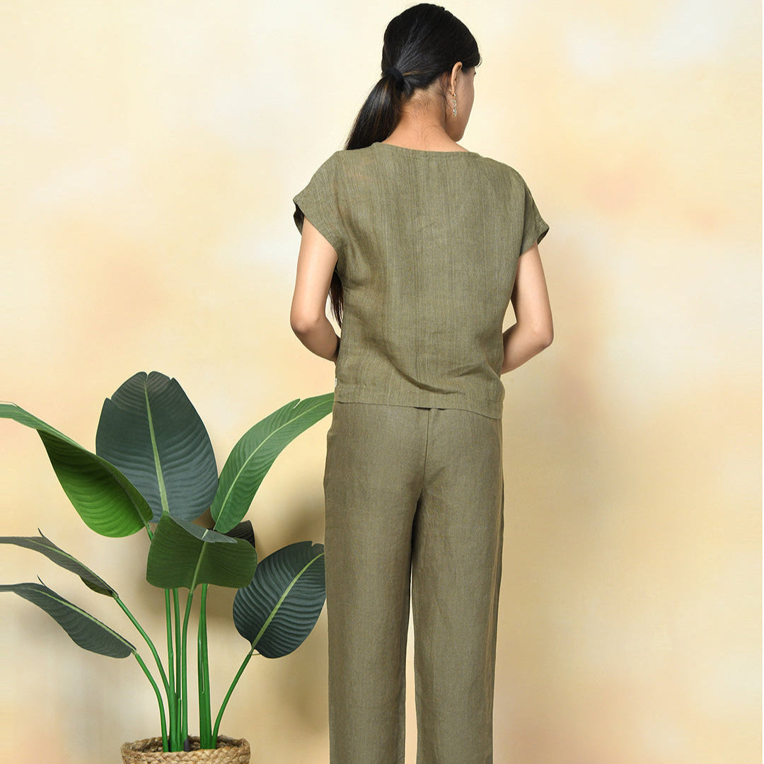Linen Pants Set | two piece linen set