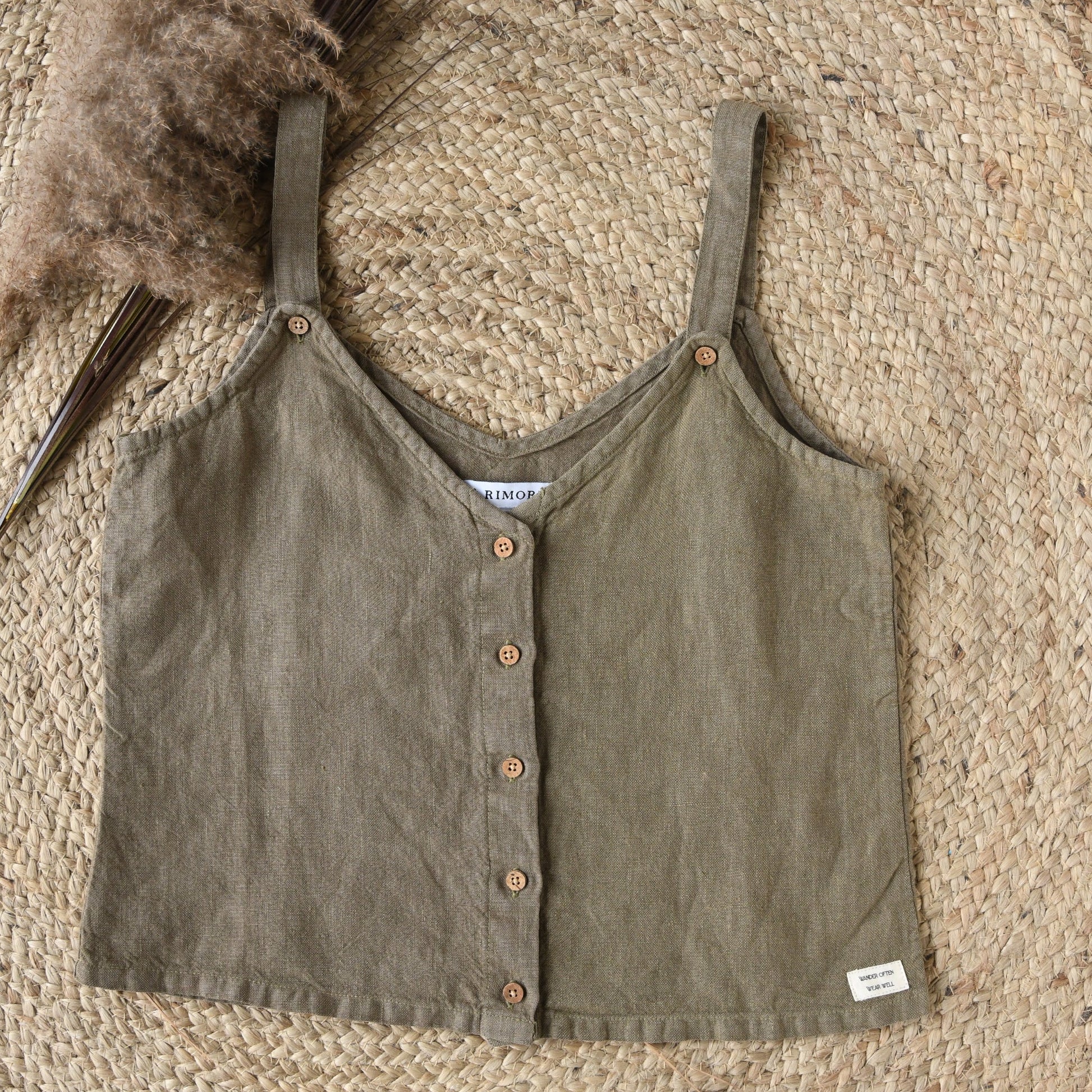 Sleeveless tops for ladies | Women Linen top
