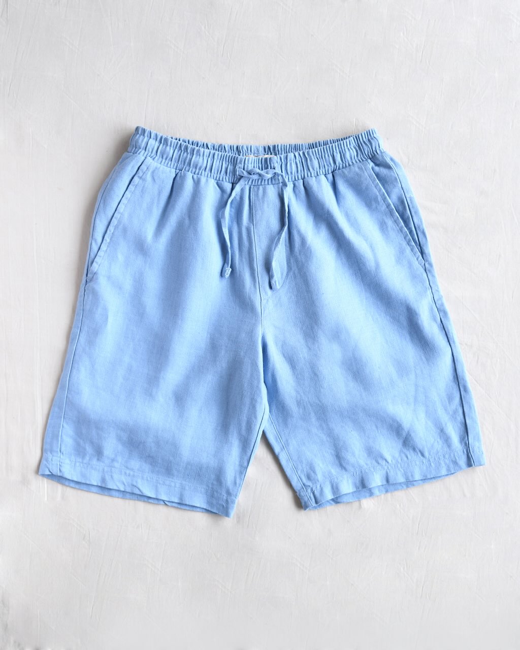 Classic Shorts- 100% Premium Linen - Men's Shorts - Dusty Blue