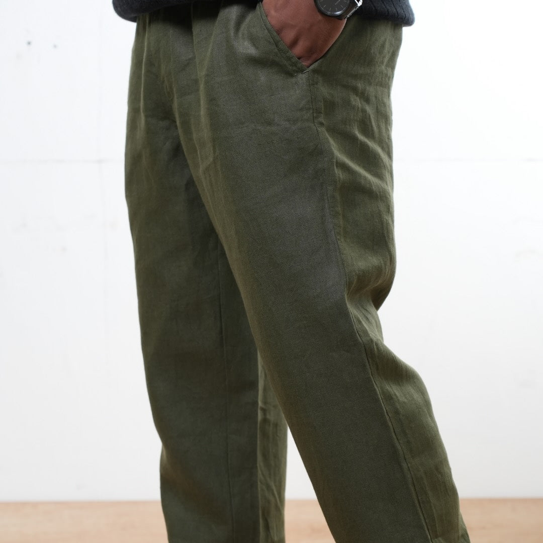 100% Premium Linen Chinos - Men