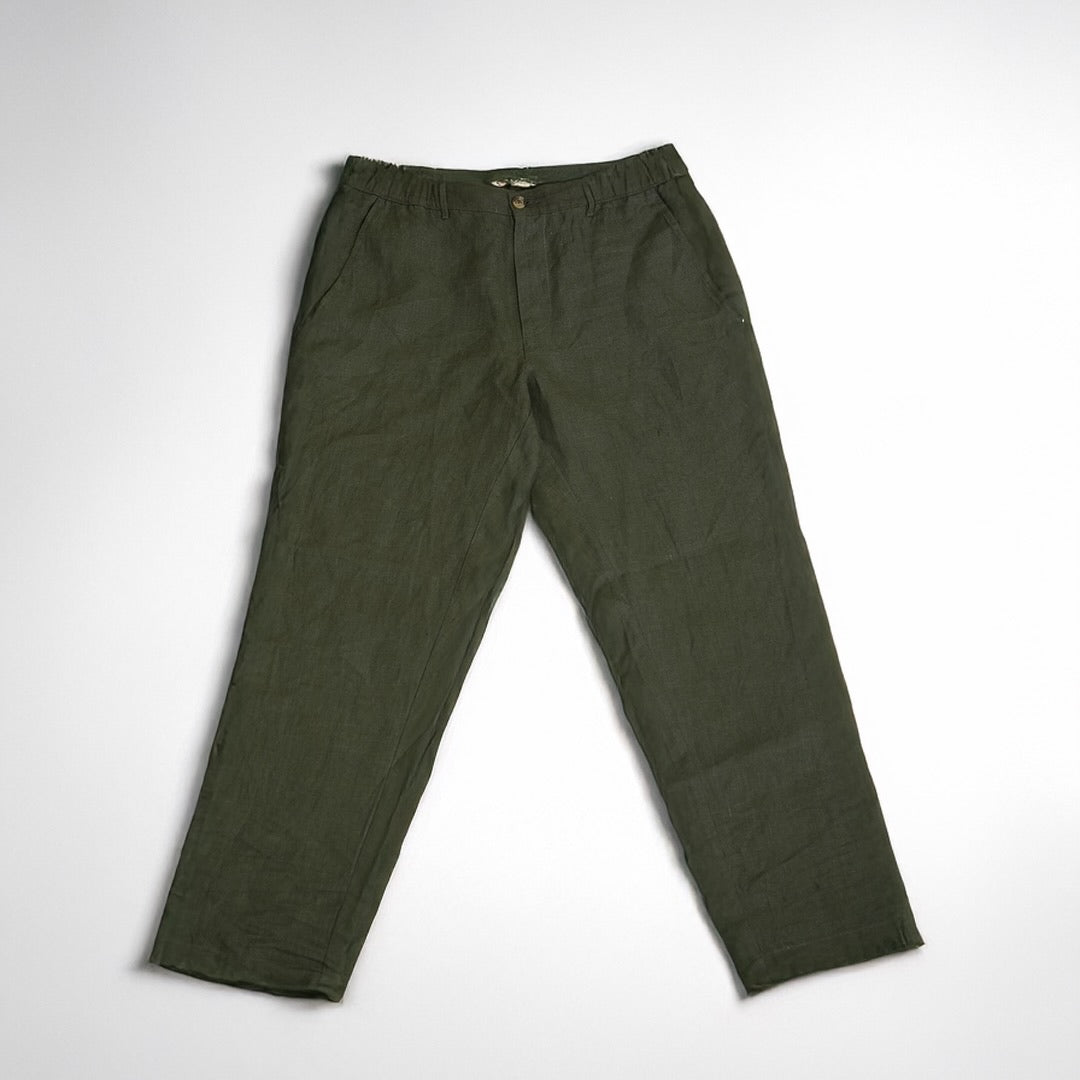 100% Premium Linen Chinos - Men