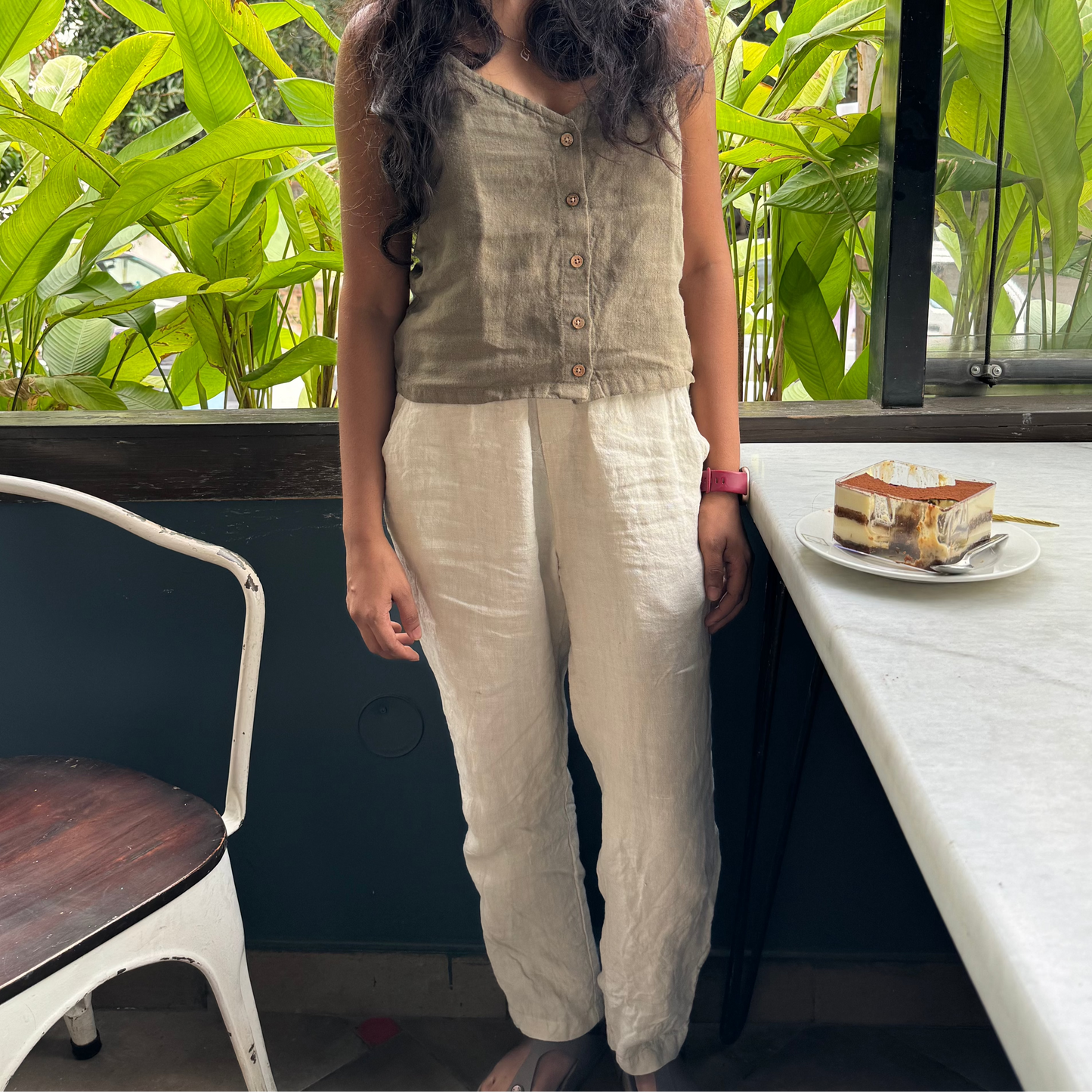 Sleeveless tops for ladies | Women Linen top