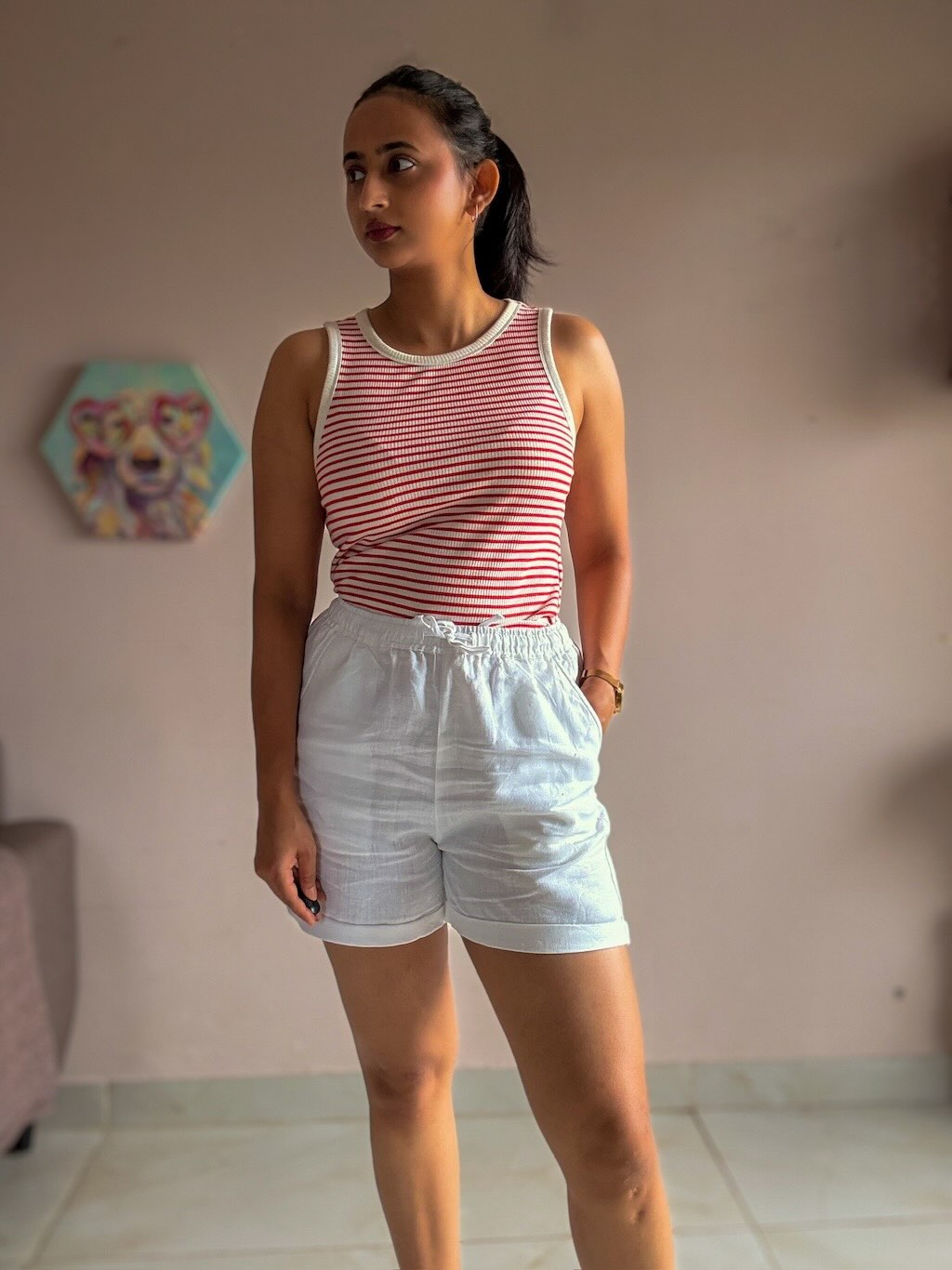 100% Premium Linen Shorts - Women