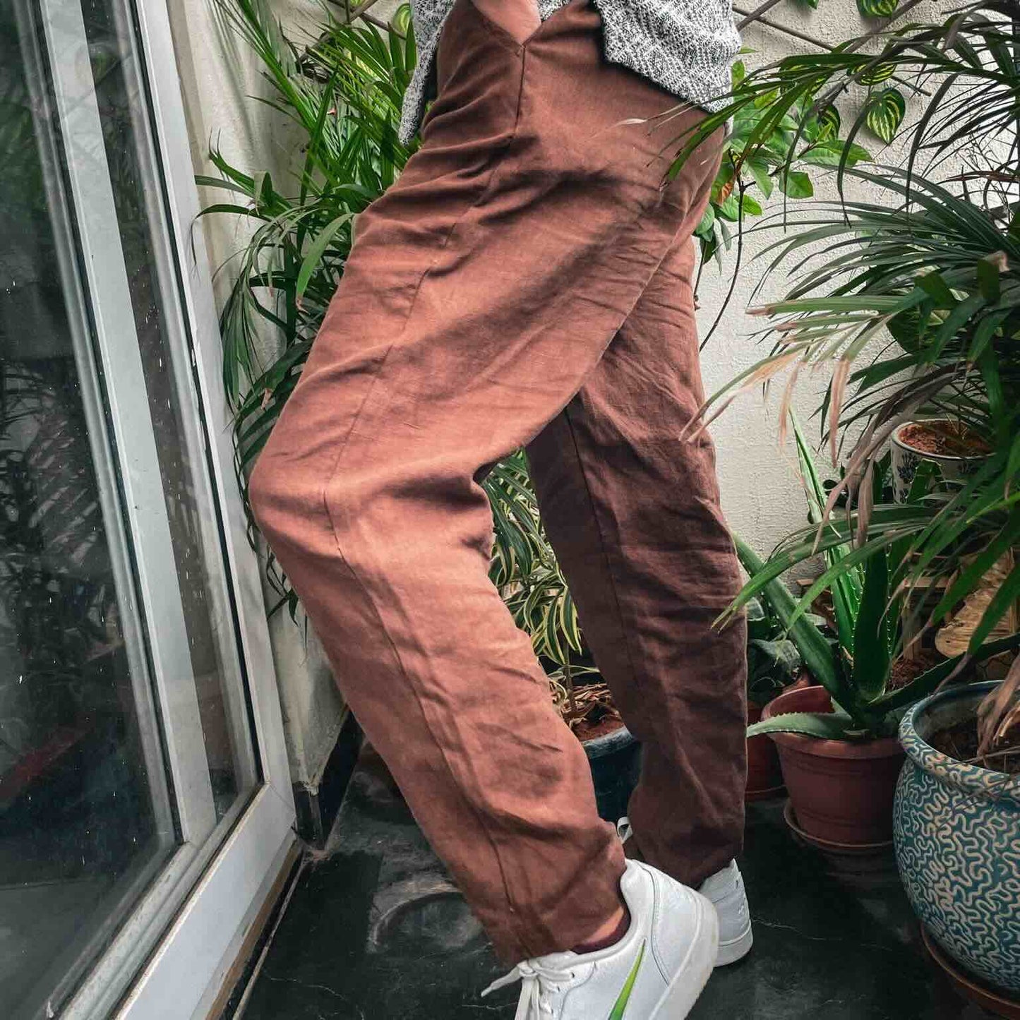 100% Premium Linen Relaxed fit pants- Men's Linen pants