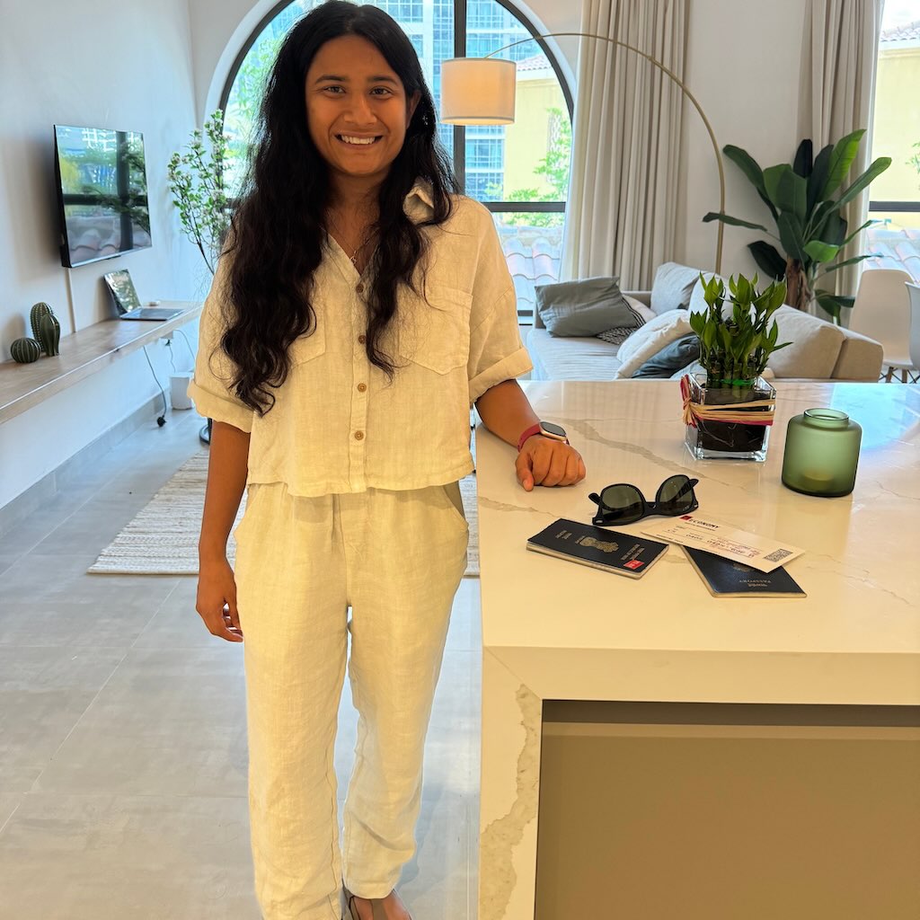 Crop shirt and Relaxed fit Pant Co-ord Set - Women- 100% Premium Linen - Beige