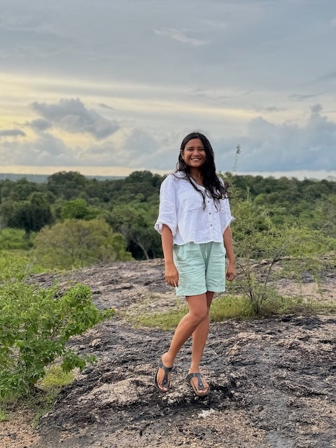 100% Premium Linen Shorts - Women