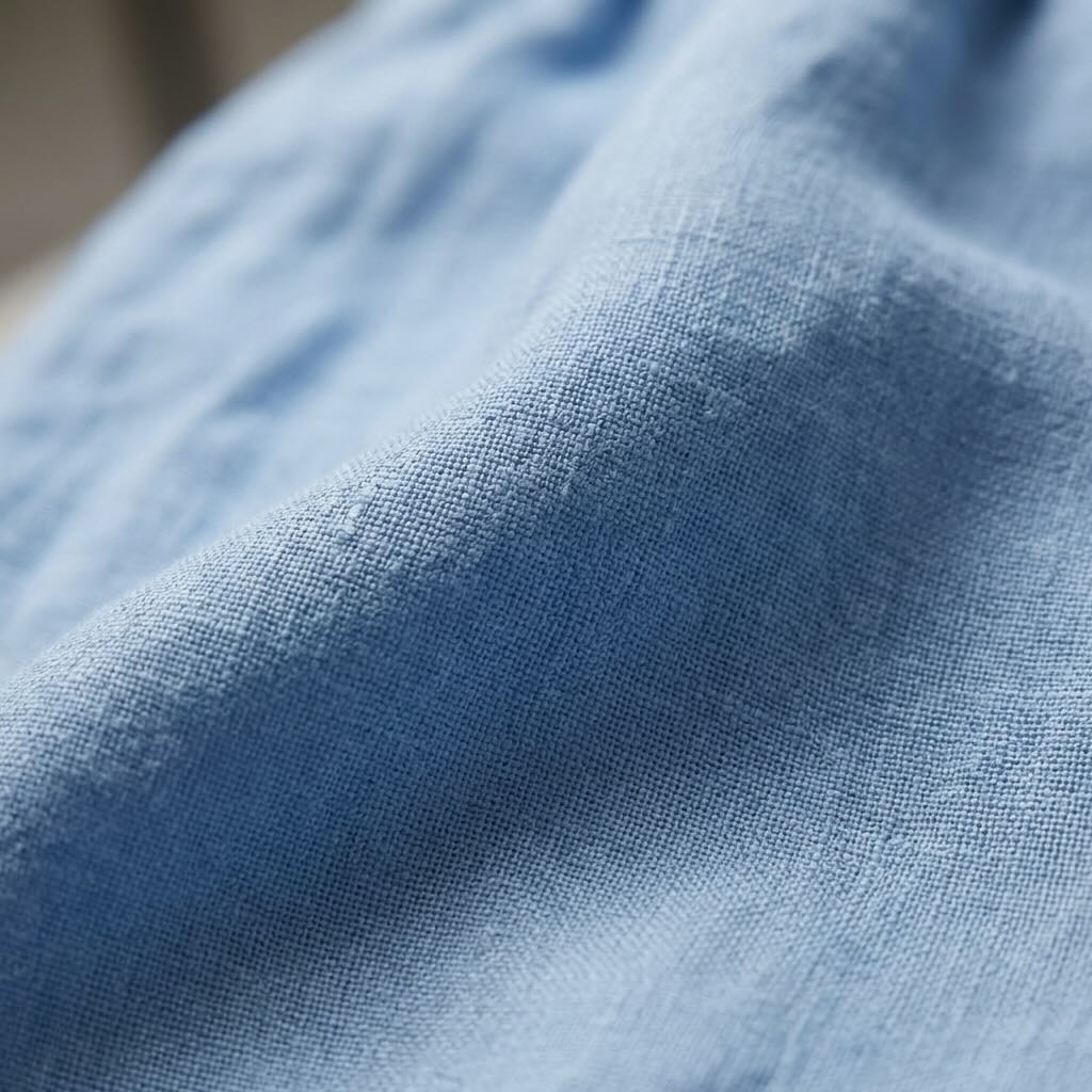 Premium Linen Travel Joggers for Women- Dusty Blue