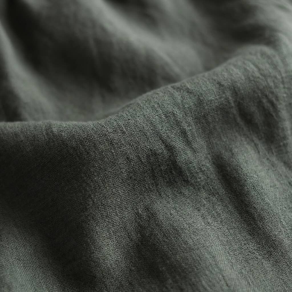 Linen Classic Shorts for Men- Olive