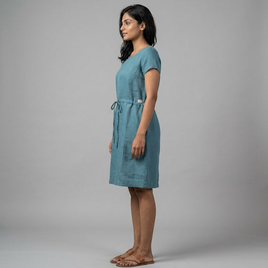 Summer Linen Dress for Women- Sage