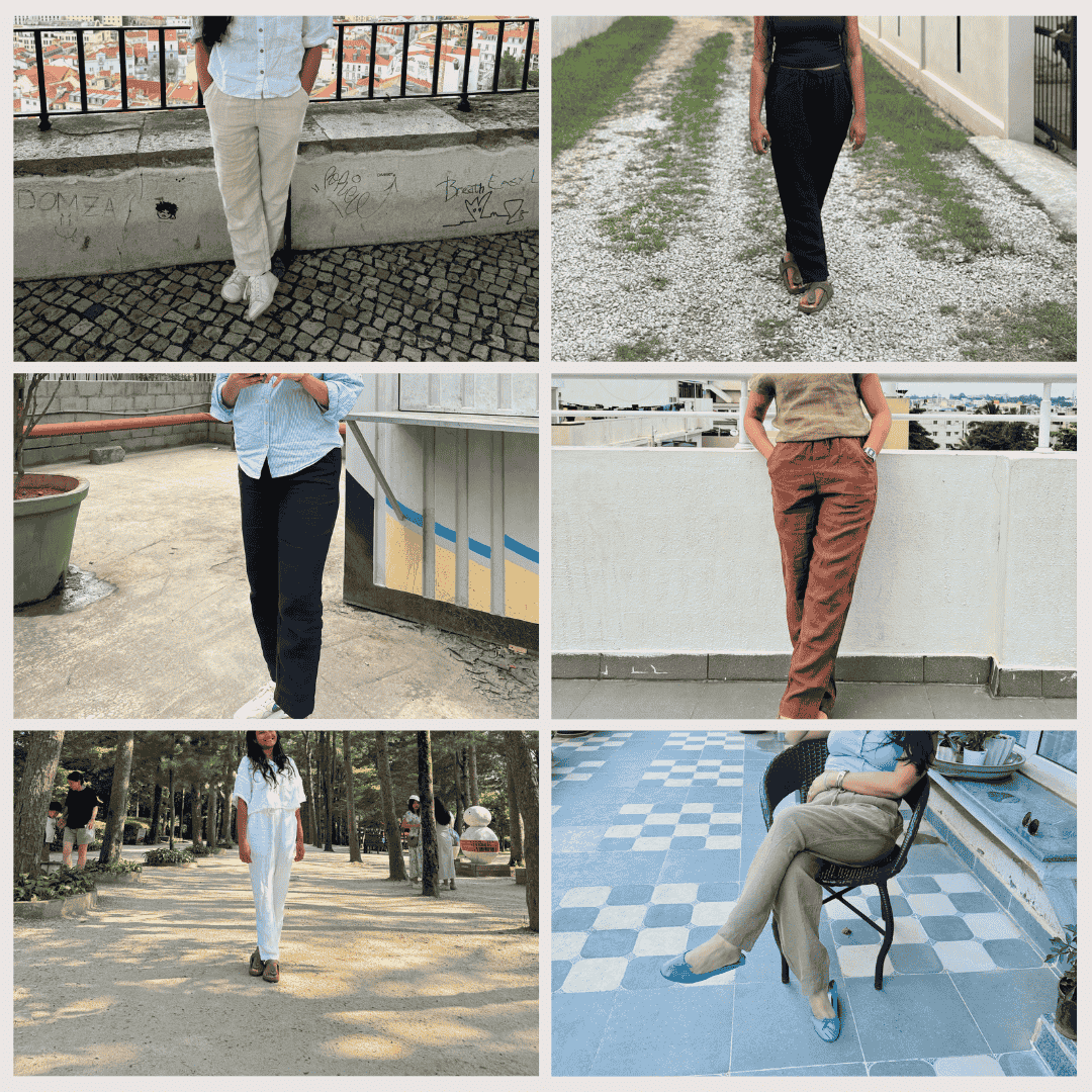 100% Premium Linen Relaxed fit Pants- Women