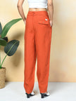 100% Premium Linen Carrot Pant - Women