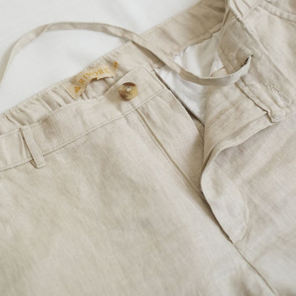 100% Premium Linen Chinos - Men
