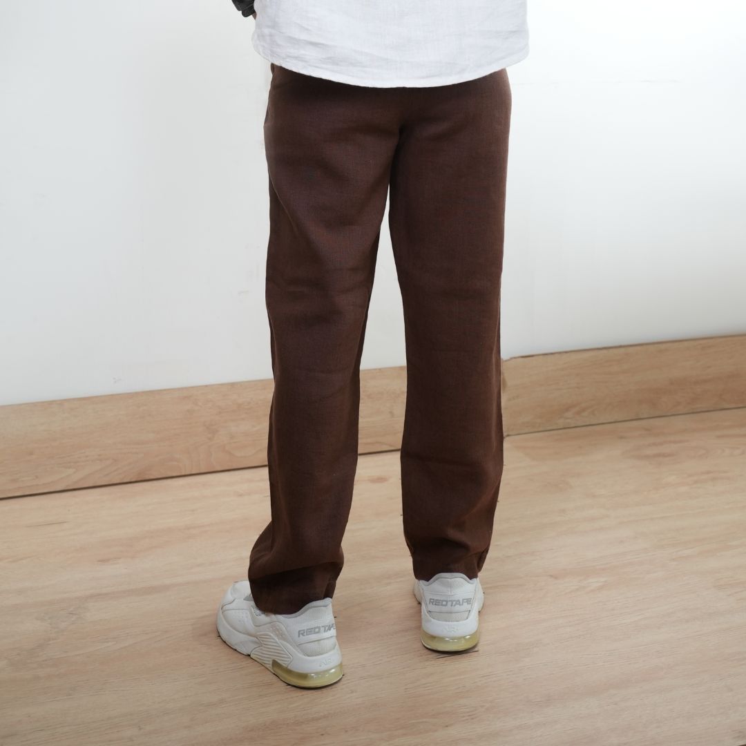 100% Premium Linen Relaxed fit Pants- Women
