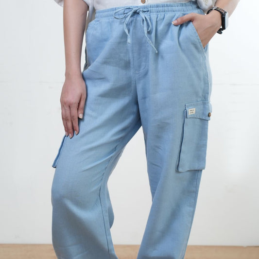 100% Premium Linen Joggers For Women