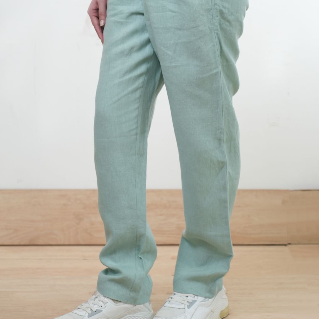 100% Premium Linen Relaxed fit Pants- Women