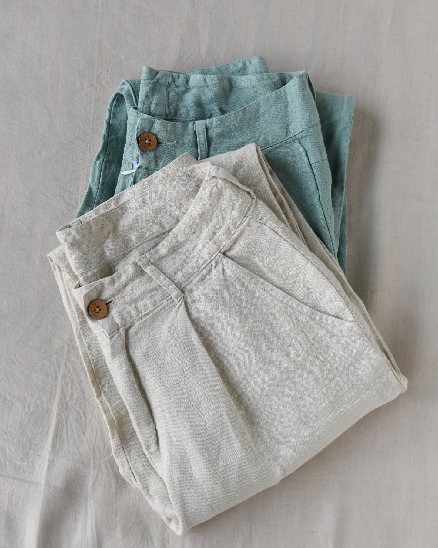 100% Premium Linen Carrot Pant