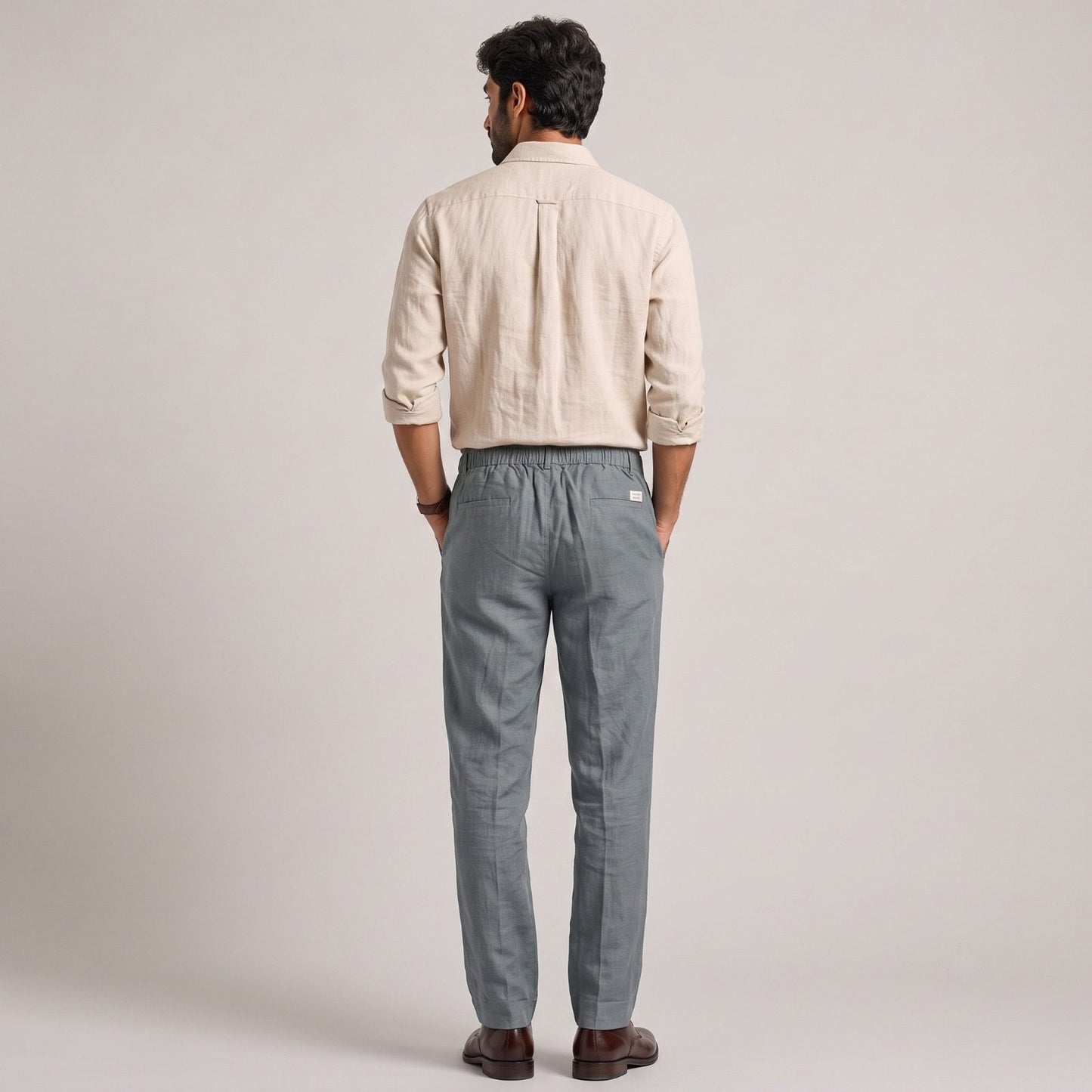 Linen Chinos for Men- Grey