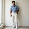 Linen Chinos for Men- White