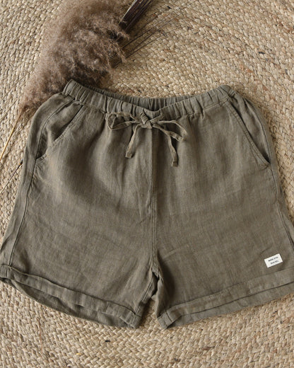 100% Premium Linen Shorts