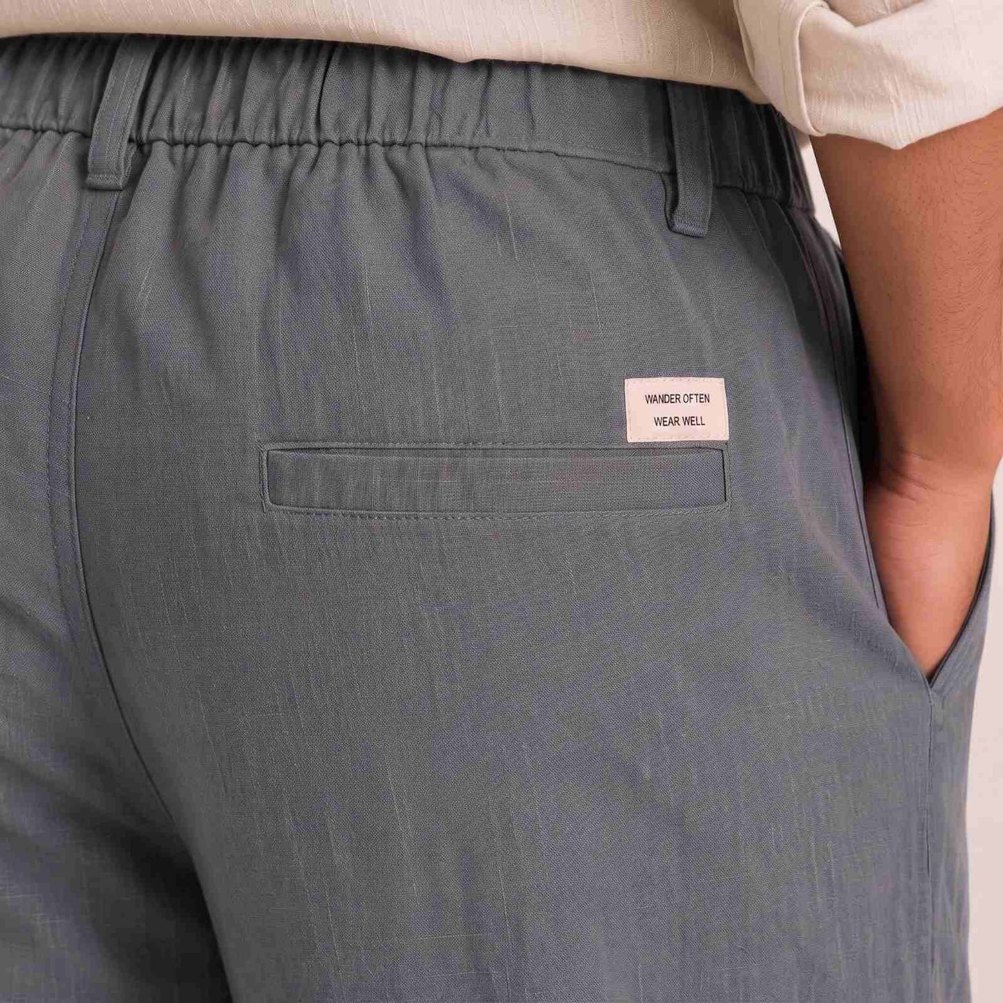 Linen Chinos for Men- Grey