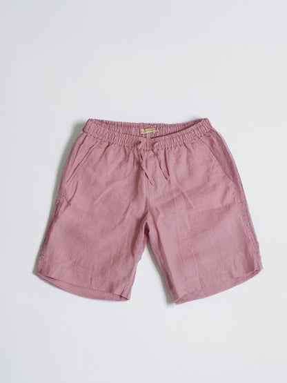 Classic Shorts- 100% Premium Linen - Men's Shorts - Rose