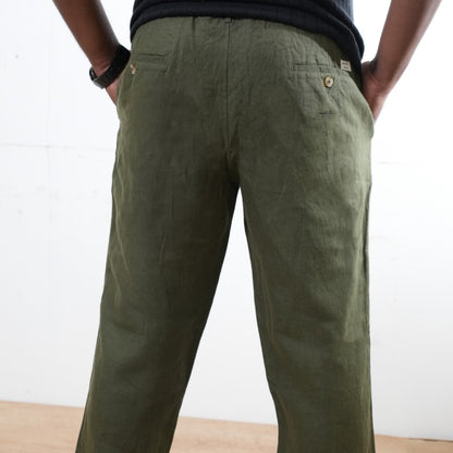 100% Premium Linen Chinos - Men