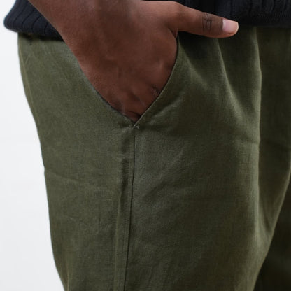 100% Premium Linen Chinos - Men
