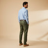 Linen Chinos for Men- Olive