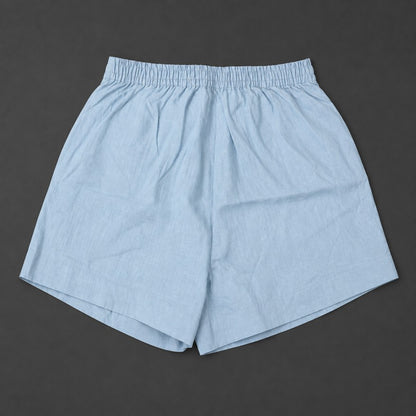Linen Skorts for Women with Pockets- Sky Blue