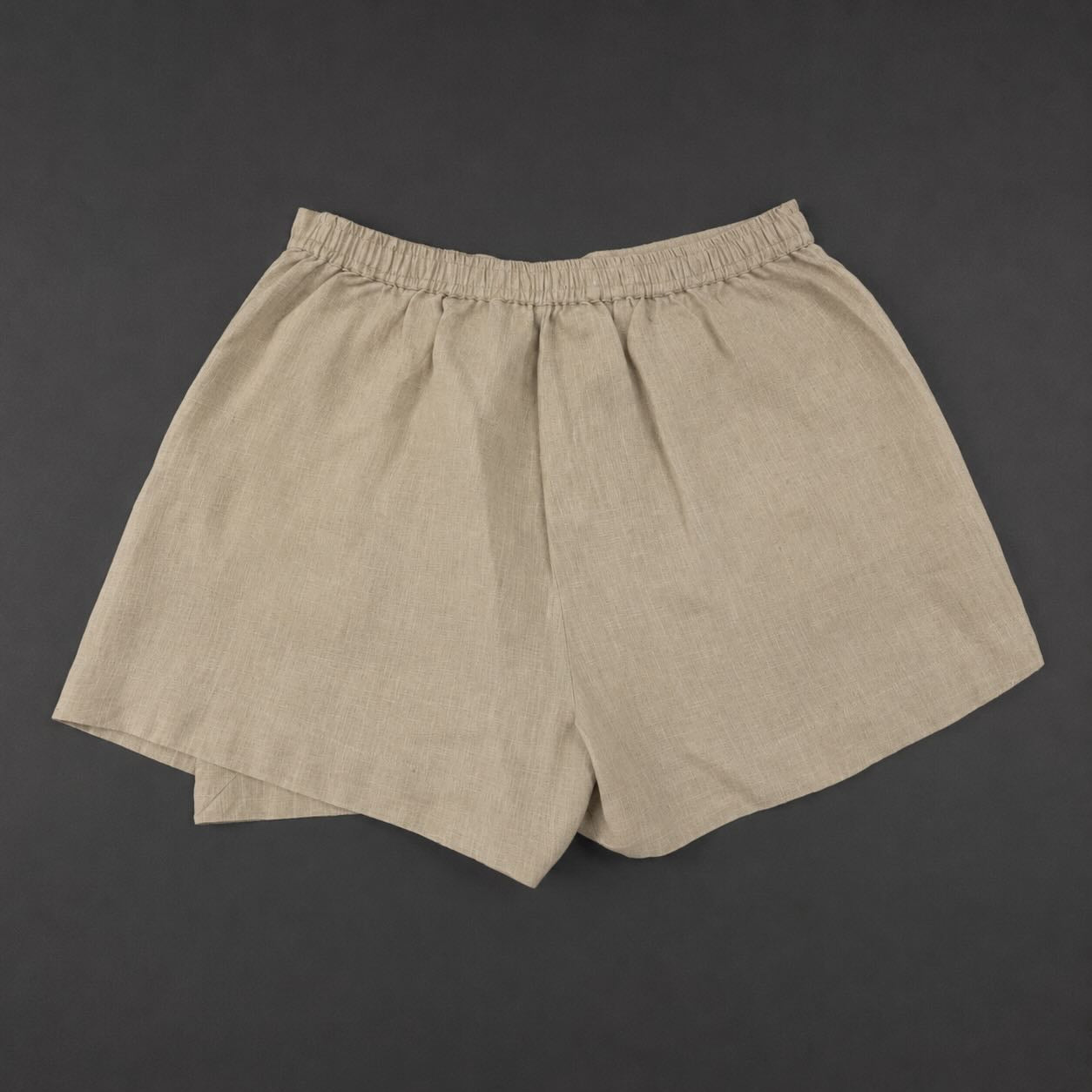 Linen Skorts for Women with pockets- Beige