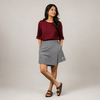 Linen Skorts for Women with pockets- Grey