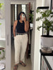 100% Premium Linen Carrot Pant - Women