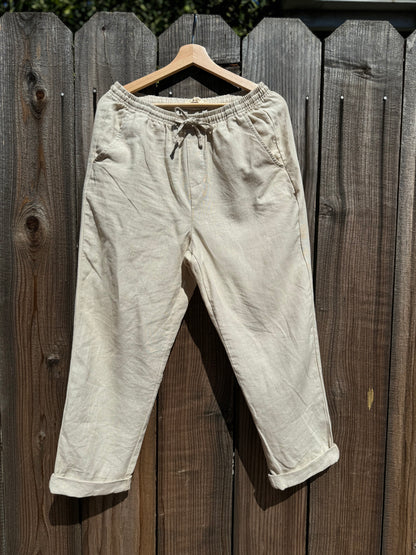 100% Premium Linen Relaxed fit pants- Men