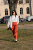 100% Premium Linen Carrot Pant - Women
