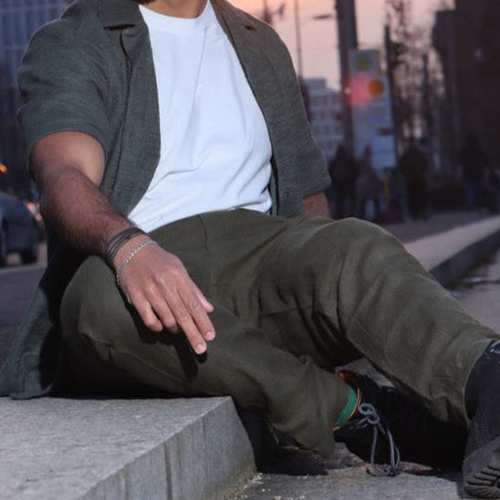 100% Linen Chinos | Formal Linen Pants for Men | Mens Linen Pants