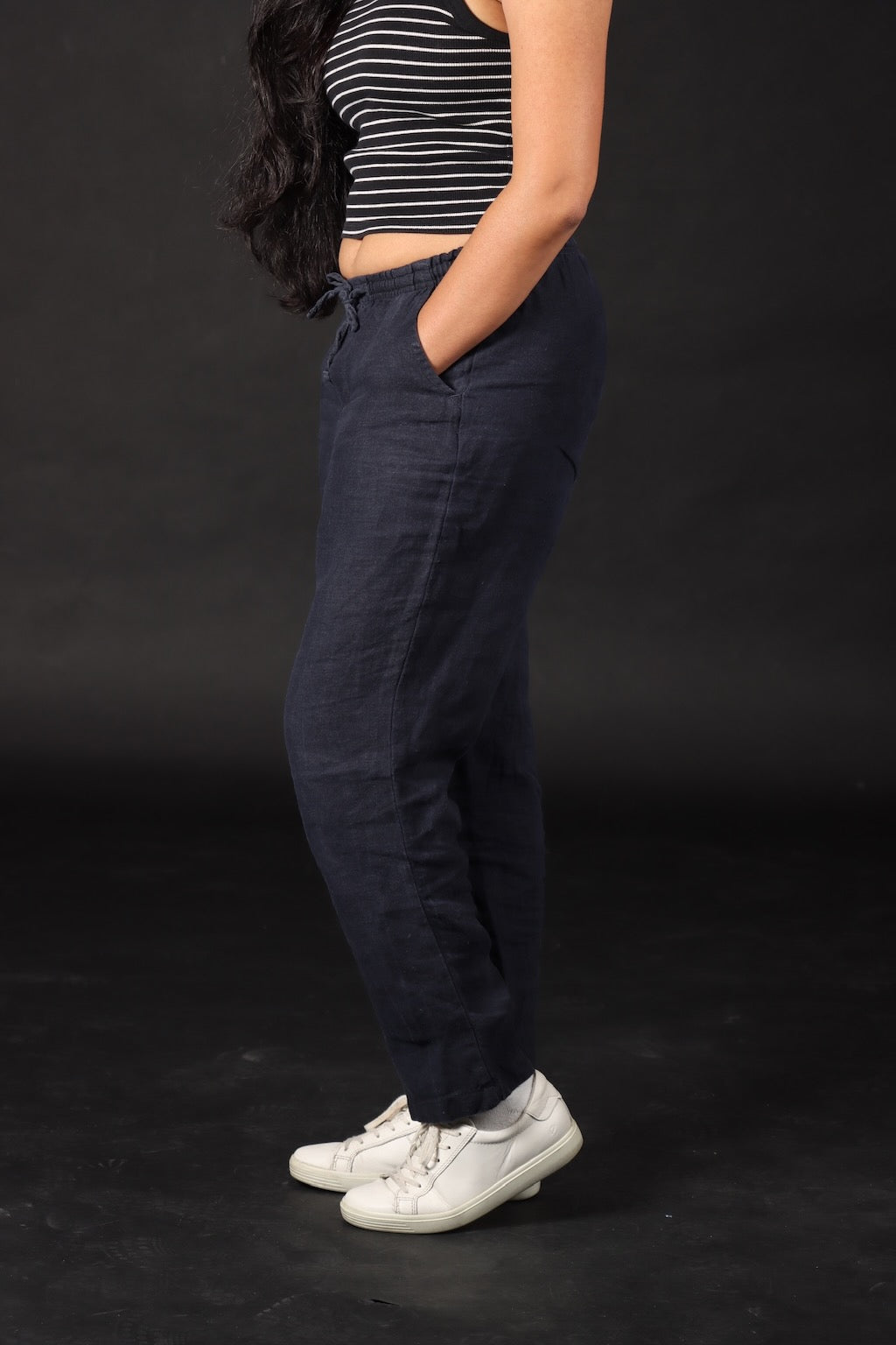 100% Premium Linen Relaxed fit Pants- Women