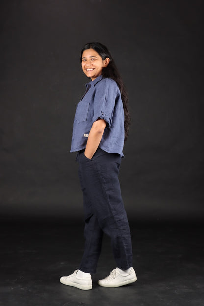 100% Premium Linen Relaxed fit Pants- Women