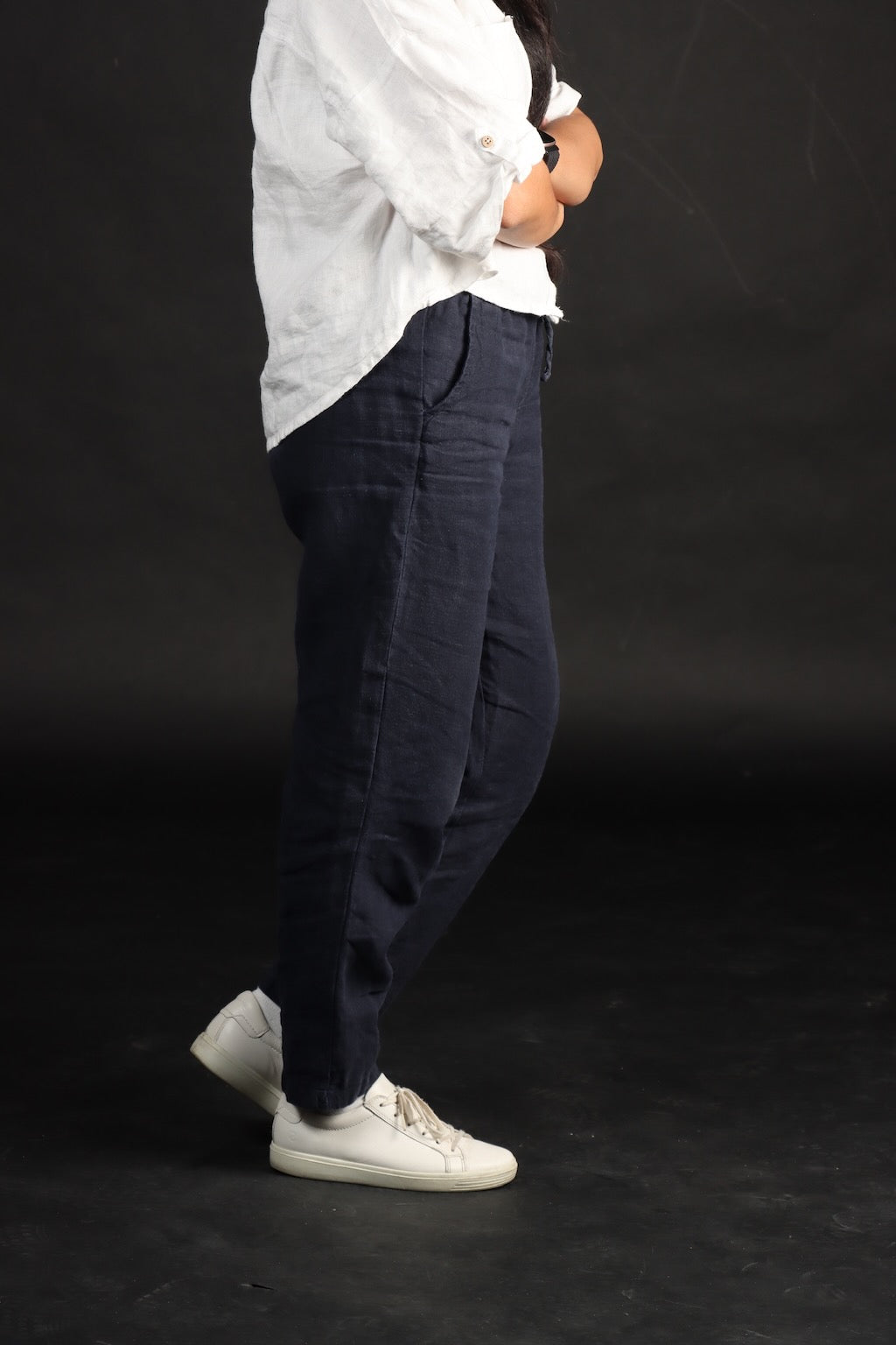 100% Premium Linen Relaxed fit Pants- Women