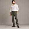 100% Pure Linen Chinos for Men - Olive