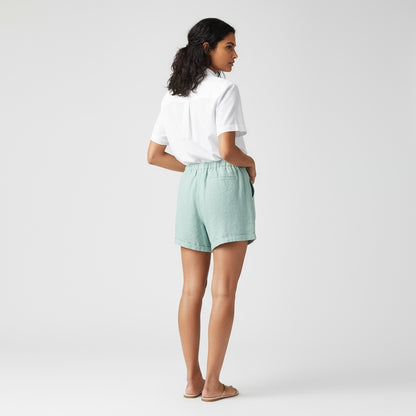 Linen Shorts for Women- Sage