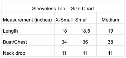 100% Premium Linen Sleeveless Top - Women Linen top