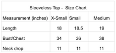 100% Premium Linen Sleeveless Top - Women Linen top
