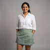 Linen Skorts for Women with pockets- Sage