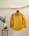 Linen Full-Sleeve Regular Shirt for Women- Mustard